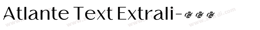 Atlante Text Extrali字体转换